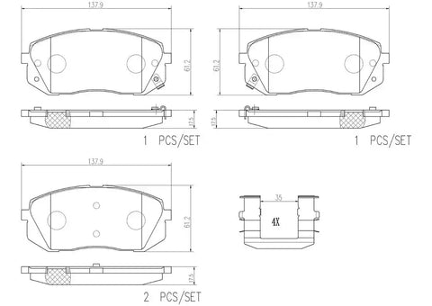 DISC BRAKE PAD SET