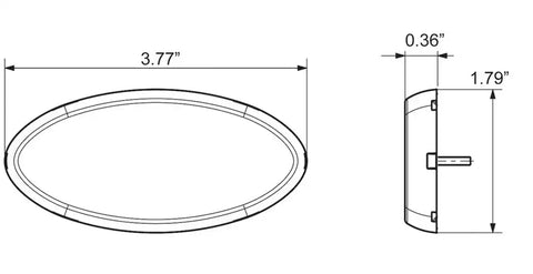 OPTRONICS MCL0030ABB LED 2X4 M/C;AMB;RFLX;BLCKBASE;HARDW