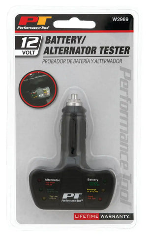 PERFORM TOOL W2989 BATTERY ALTERNATOR TESTER