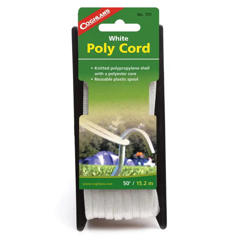 BRAIDED NYLON CORD 50'-WH