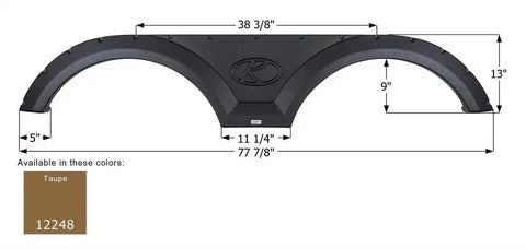 ICON 12248 FENDER SKIRT TAUPE