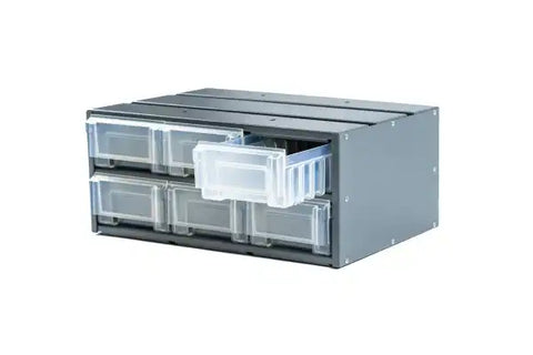 MASTERACK 02D641KP 6-DRAWER COMP. CAB. - 7HX18.5WX12D