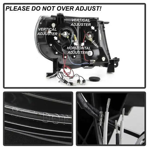 Spyder Automotive 5011930 Headlight Assembly Signature Series Projector Beam With L