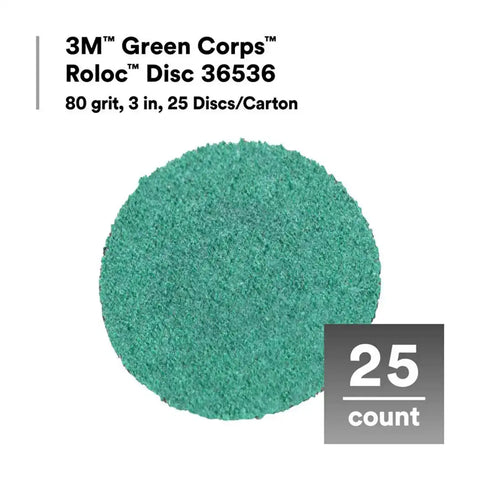 3M  GREEN CORPS  ROLOC  DISC 36536