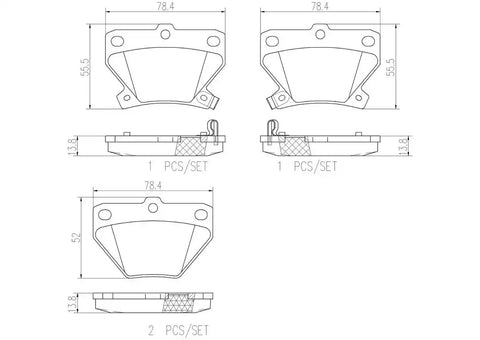DISC BRAKE PAD SET
