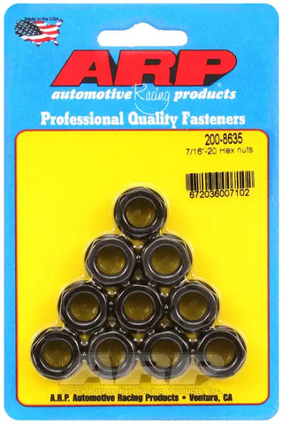 ARP Auto Racing 200-8635 Nut 12 Point 7/16 Inch - 20 Thread Size 5/8 Inch Socket S