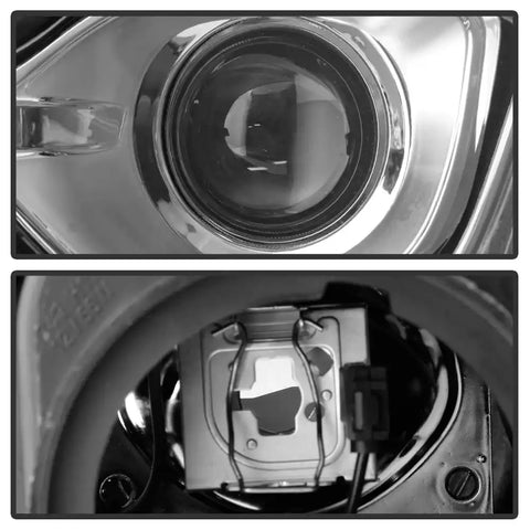 Spyder Automotive 9049637 Headlight Assembly OE Beam Clear Lens With Amber Reflecto