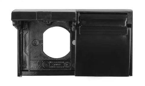 DUPLEX OUTLET COVER  BLACK