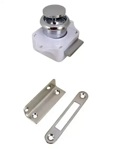 SEA DOG 224300-1 PUSH BUTTON RIM LATCH - CHROME