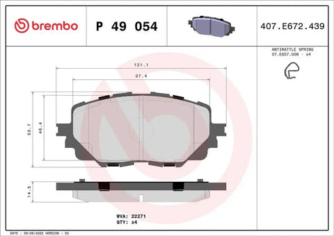 DISC BRAKE PAD SET