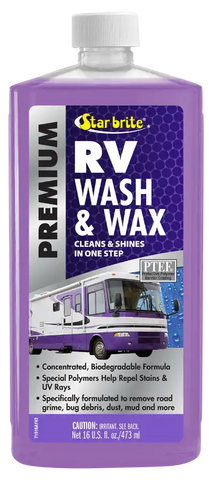 RV WASH & WAX 16 OZ.