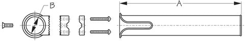SEA DOG 327161-1 POLY RAIL MNT ROD HOLDER WHITE