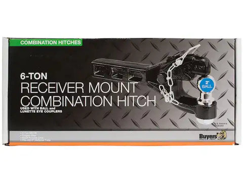 Buyers Products RM62000 Pintle Hook 2 Inch Hitch Receiver Mount 12000 Pound Towing