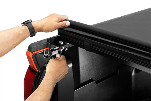 Truxedo 1457101 - Tonneau Cover PRO X15 Soft Roll-Up Hook And Loop Lockable Using Tailgate Handle Lock