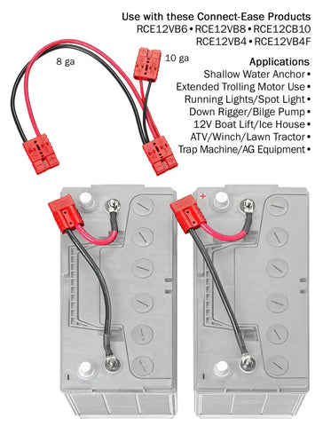 CONNECT EASE RCE12VBPK 12 VOLT PARALLEL BATTERY