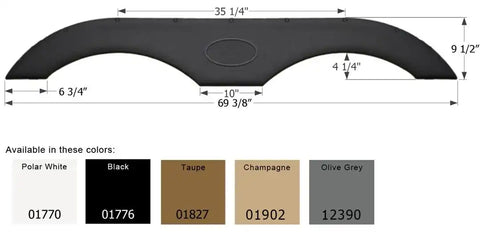 ICON 12390 FENDER SKIRT TANDEM ICON FS1770 OG