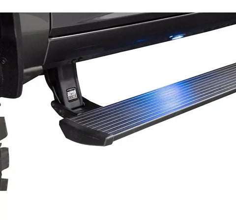 Amp Research 76253-01A Running Board PowerStep  Textured Black Die Cast Aluminum