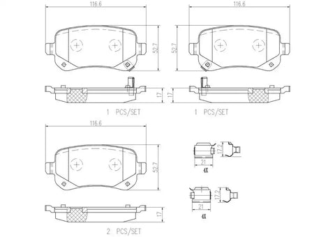 DISC BRAKE PAD SET