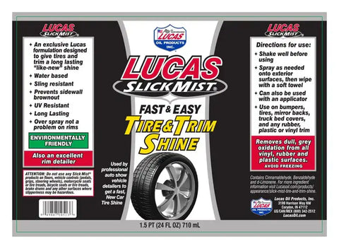 LUCAS OIL 10513 TIRE & TRIM SHINE