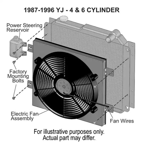 DERALE 20161 DIRECT MOUNT ELEC FAN 87-