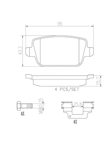 DISC BRAKE PAD SET