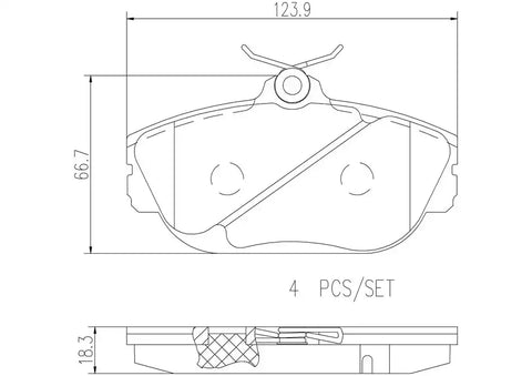 DISC BRAKE PAD SET
