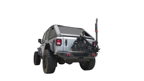 Paramount Automotive 81-20114 - 18-23 Jeep Wrangler JL Gen 3 Tire Carrier WITH Body Width Rear Bumper