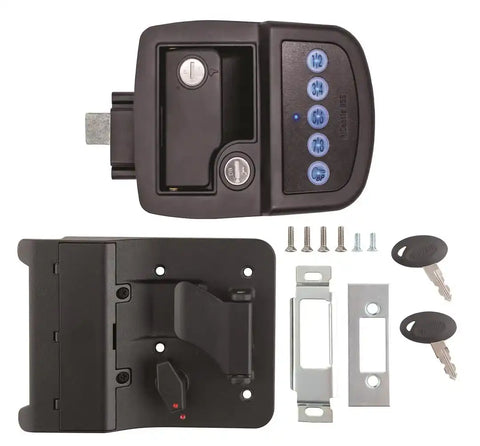 AP Products 013-5091 Entry Door Lock Paddle Type With Dead Bolt Keyed-A-Like Entry