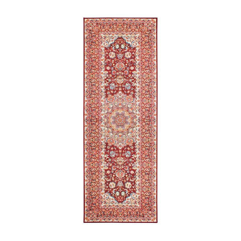 CRYSTAL ART 340738WEB KENYA RUBY 2.5X7 WASHABLE RUG