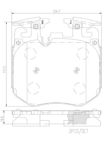 BREMBO P06106N DISC BRAKE PAD SET
