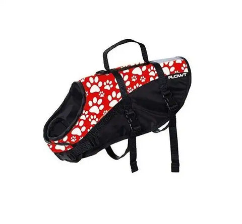 FLOWT 40902-2-2X DOG VEST - RED PAWS; 2X-LARGE