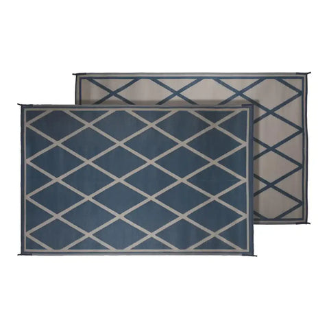 Faulkner 68919 MAT DIAMOND 8X20 BLUE/IVORY