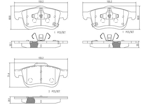 DISC BRAKE PAD SET