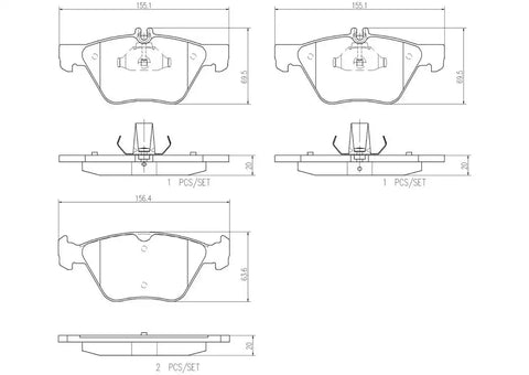 DISC BRAKE PAD SET