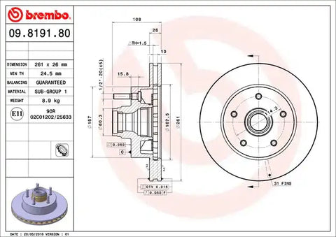 DISC BRAKE ROTOR