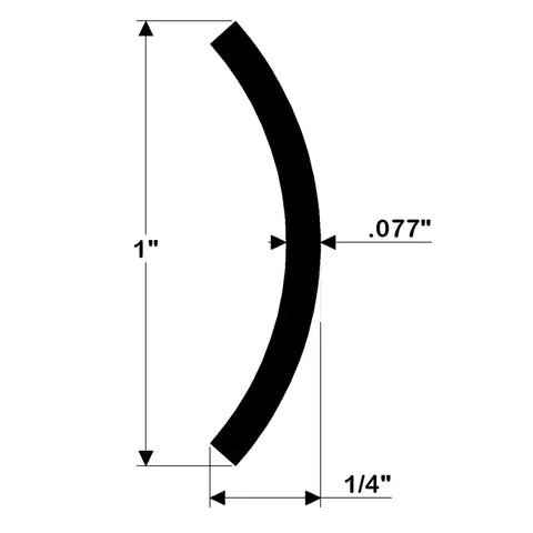 TACO METALS S11-4650P12 RUB RAIL 1X12' 304 SS DR/CS #10 ON