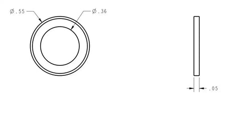 SIERRAMARINE 18-2430-9 GASKET DRAIN SCREW PRICED PER PKG