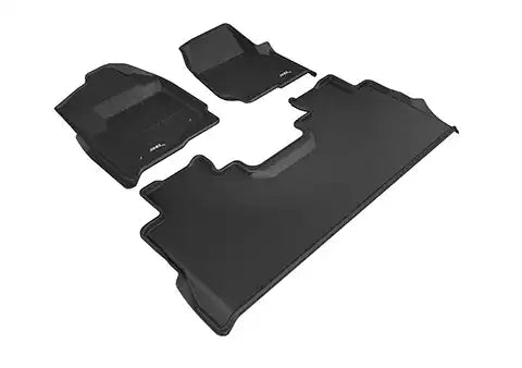 3D MATS/U-AC L1FR10801509 3D KAGU FLOOR MAT 2 ROW SET BLACK
