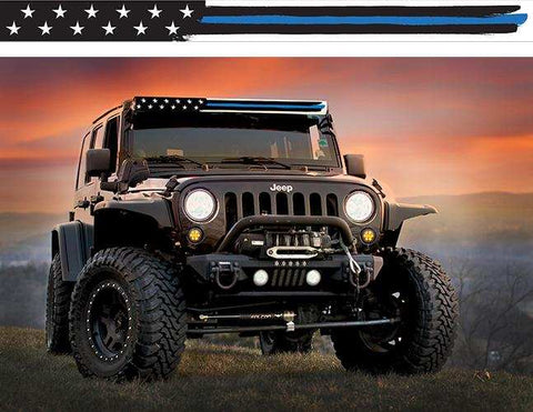 BLUE THIN STRIPE AMERICAN FLAG - 52