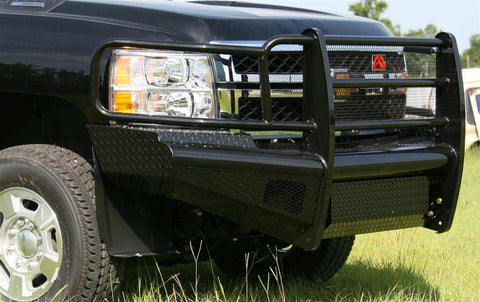 Fab Fours CH11-S2760-1 Bumper Black Steel One Piece Design Direct Fit Mounting Ha