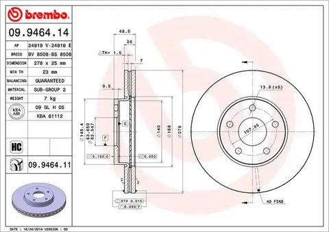 DISC BRAKE ROTOR