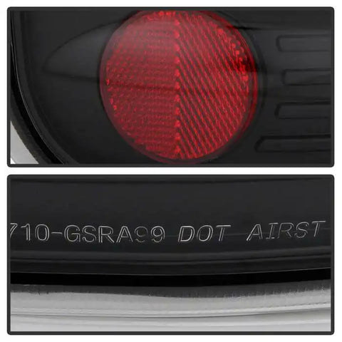 Spyder Automotive 5002105 Tail Light Assembly Uses OE Bulbs Euro Clear Lens Black