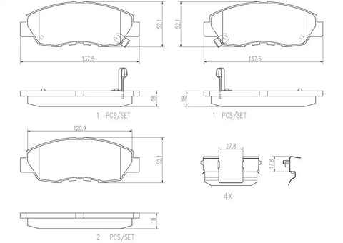 DISC BRAKE PAD SET