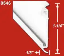 FLAT TRIM W/ MILL 8' EA