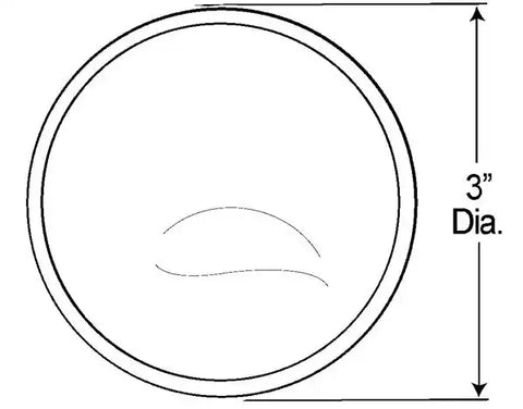 3'CONVEX STK-ON MIRROR