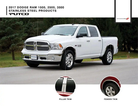 PUTCO DODGE2 17 RAM STAINLESS STEEL PACKAGE