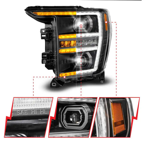 ANZO 111594L LED HL F150 DRIVER SIDE BLK 21-23