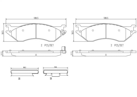 DISC BRAKE PAD SET