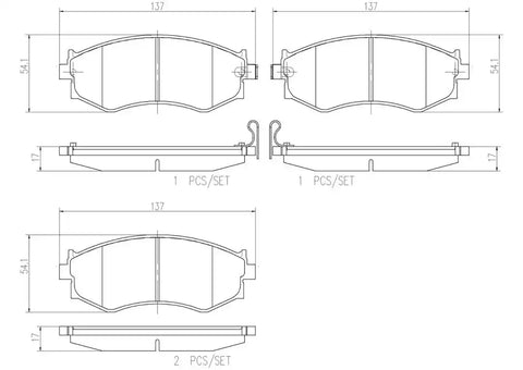 DISC BRAKE PAD SET