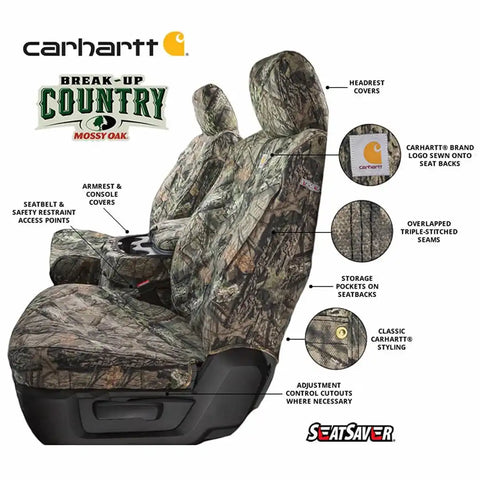 COVERCRAFT SSC7578CAMB CARHARTT CAMO SEATSAVER CUSTOM SECO